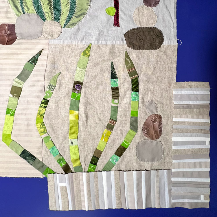 Detail of Cactus Garden Quilt