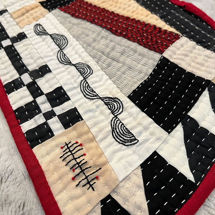 Detail of Choosing Wisely Quilt