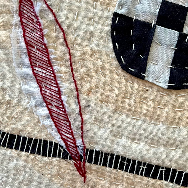 Detail image of Framed Collage Quilt Series