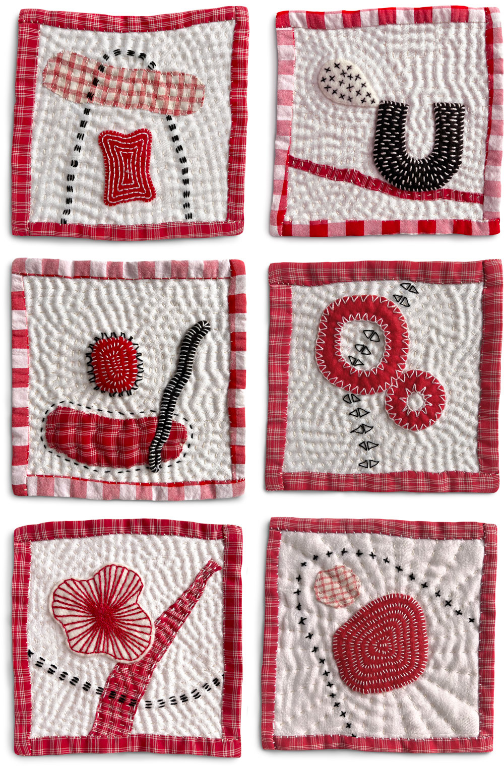 Image of Red + White Quilt Series by Robin Romain