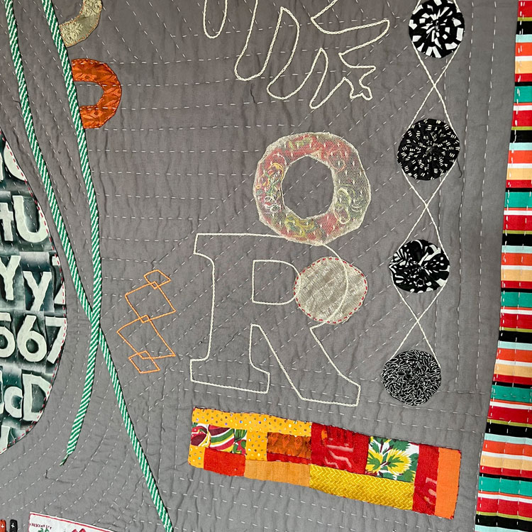 Detail of Story Quilt