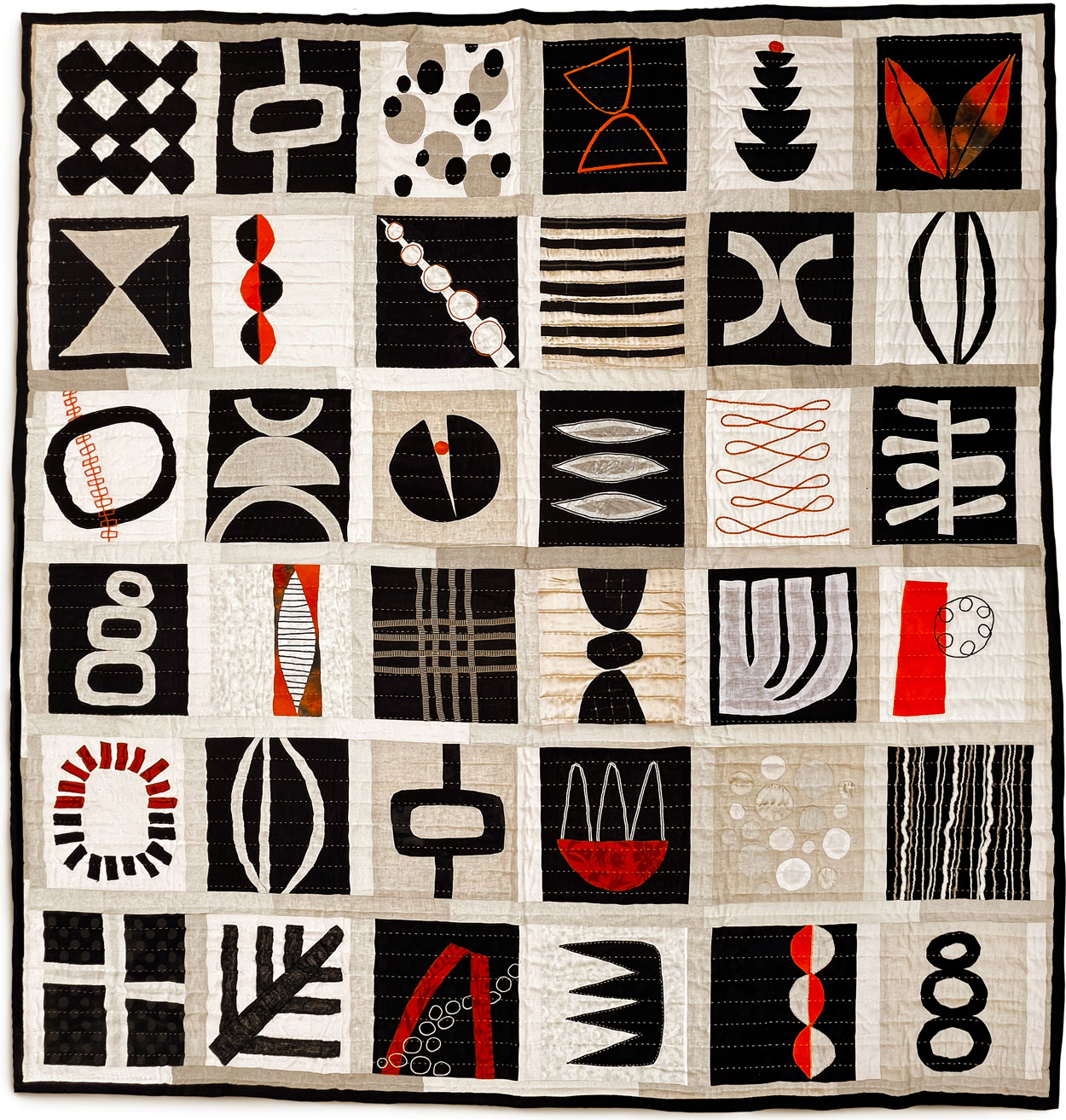 Image of Thinking About California While Swimming in the Rain Quilt by Robin Romain